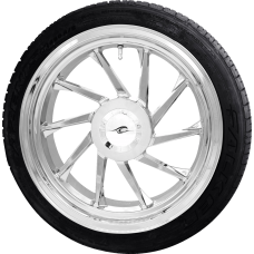 Coastal Moto Hurricane 3D Rear Right Wheel - Chrome (18") | Falken Tire (215/45ZR18) - 0336-0017  PKG-HURR-187T-CH